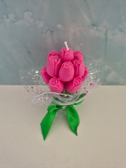 Bougie bouquet d'amour